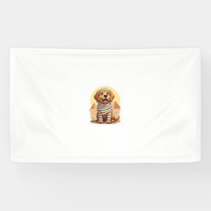 Mummy Golden Retriever Banner