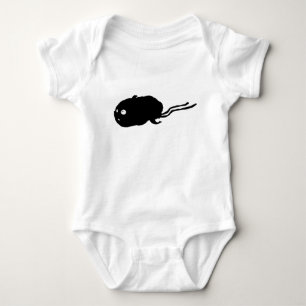 Mummy Hamster Silhouette Baby Bodysuit