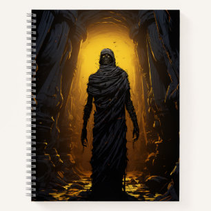 Mummy in a Tomb Halloween Notebook
