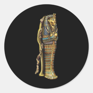 Mummy In Sarcophagus Hallowen Costume Classic Round Sticker