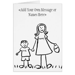 Mummy & Me - Customize Greeting or Note Cards