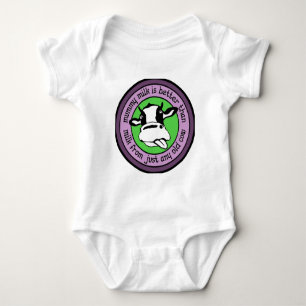 Mummy milk better than milk from just any old cow baby bodysuit