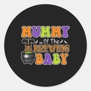 Mummy Of Brewing Baby Halloween Costume 1  Classic Round Sticker