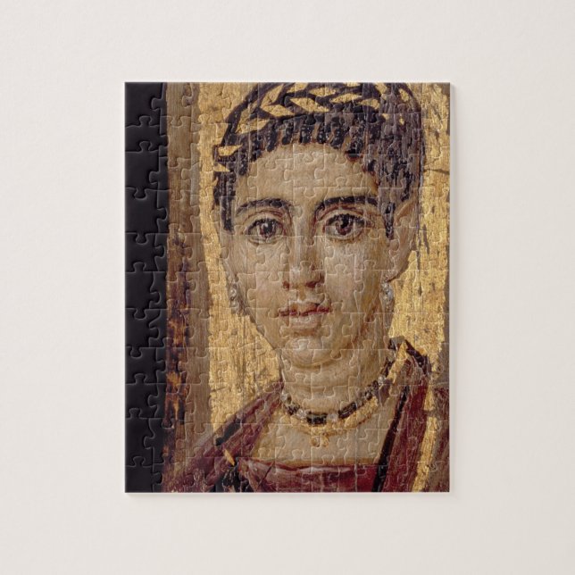 Mummy Portrait of a Woman, from Fayum, Romano-Egyp Jigsaw Puzzle (Vertical)