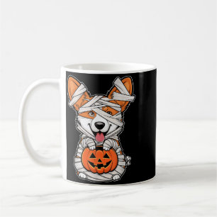 Mummy Pumpkin Halloween Pet Dog Coffee Mug