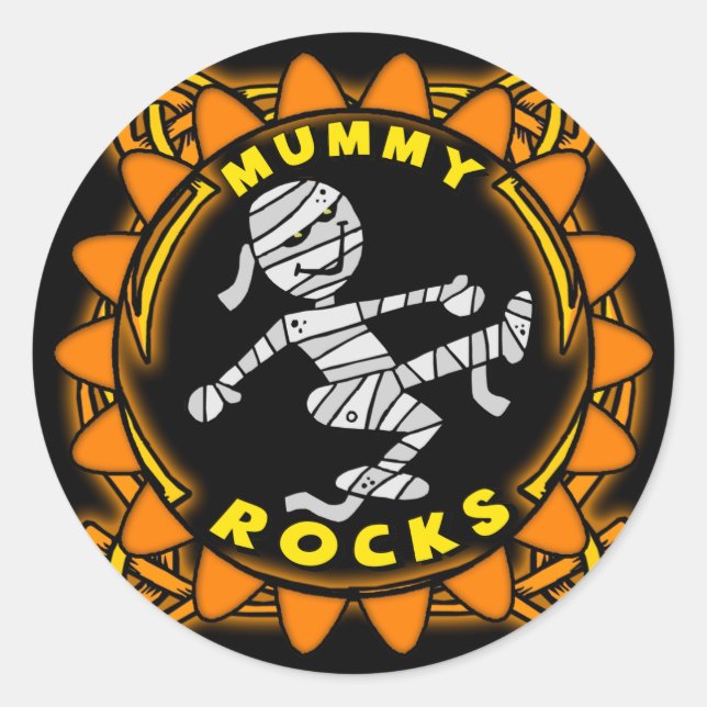 Mummy Rocks Sticker (Front)
