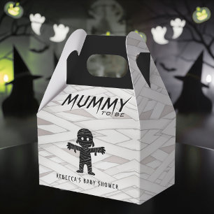 Mummy to Be Halloween Baby Shower Favor Box