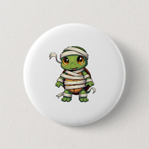 Mummy Turtle 2 Inch Round Button