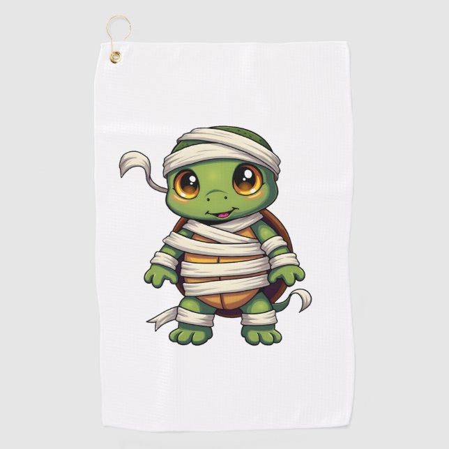 Mummy Turtle Golf Towel (Front)