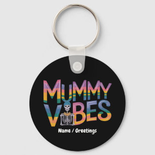 Mummy Vibes: Bring Spooky Fun to Halloween  Keychain