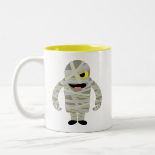 Mummy zombie Halloween Two-Tone Coffee Mug