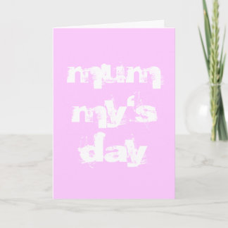 Mummy's day - mothers day card