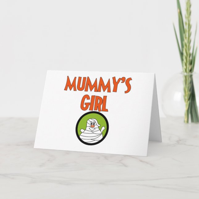 Mummy's Girl T-shirts and Gifts Card (Front)