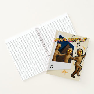 Mummy's Night Out Dancing Cartoon Fun Notebook