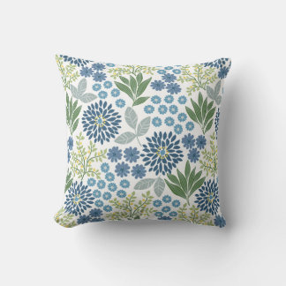Mums and Lemons Throw Pillow