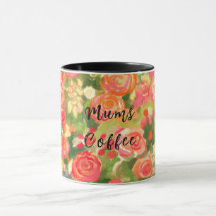Mums coffee, Floral  Mug