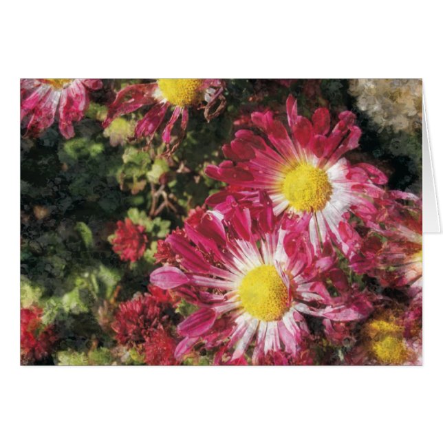 mums greeting card (Front Horizontal)