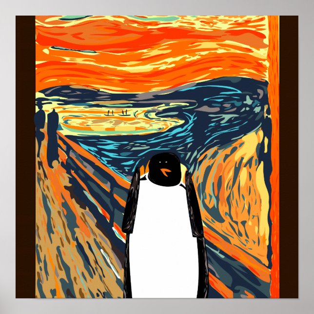 Munch penguin poster (Front)