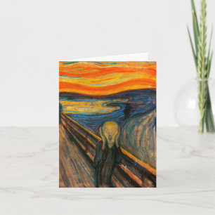 Munch The Scream Note Card