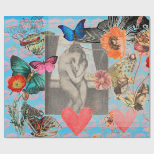 MUNCH wrapping paper collage Valentine's Day