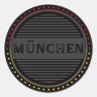 München City Pride Emblem – German Identity Classic Round Sticker