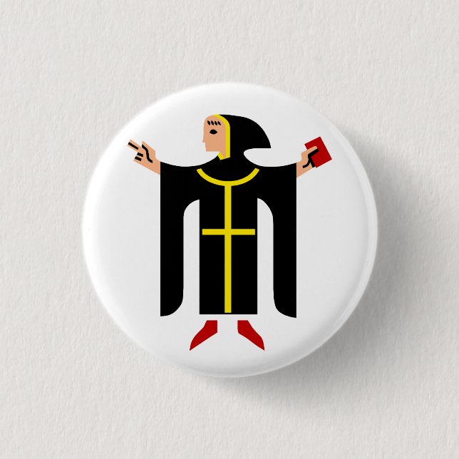 München Coat of arms 1 Inch Round Button (Front)