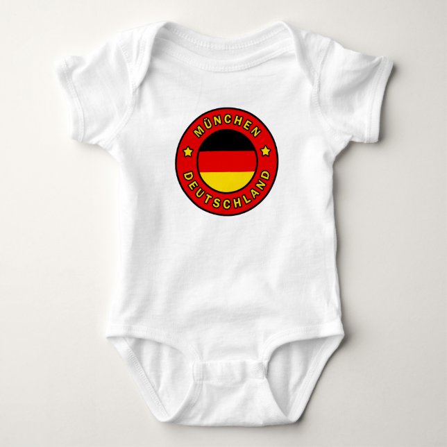 München Deutschland Baby Bodysuit (Front)