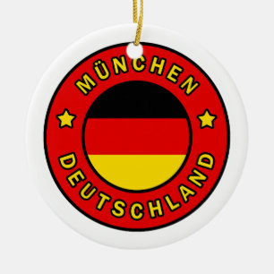 München Deutschland Ceramic Ornament