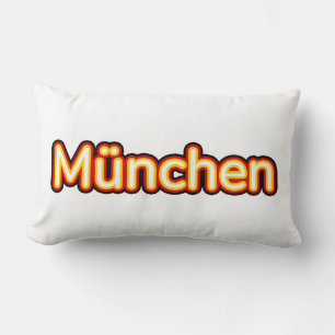 München Deutschland Germany Lumbar Pillow