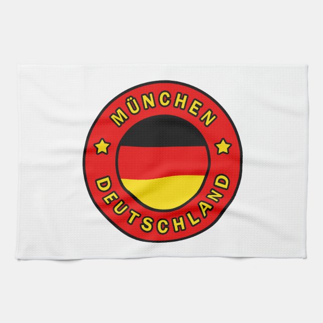 München Deutschland Kitchen Towel (Horizontal)