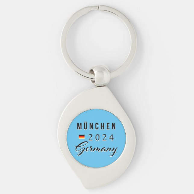München - Munich Germany Metal Keychain (Front)
