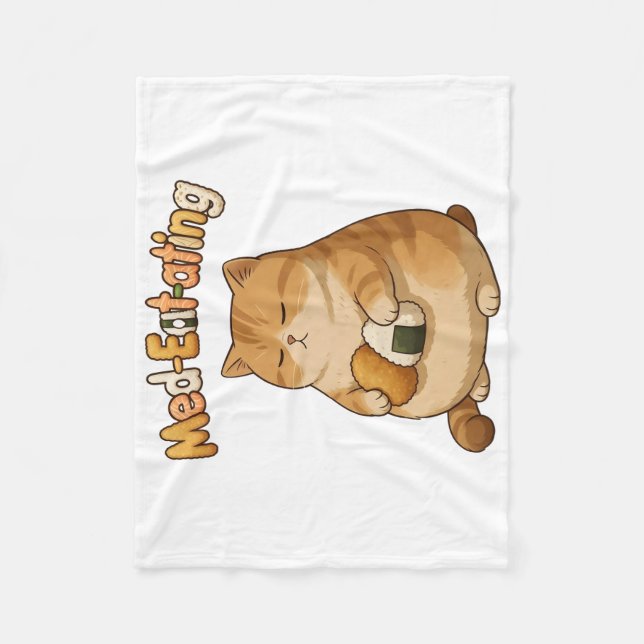 MunchingMeditate Fleece Blanket (Front)