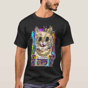 Munchkin Cat Hip Hop 90s Rap Music T-Shirt