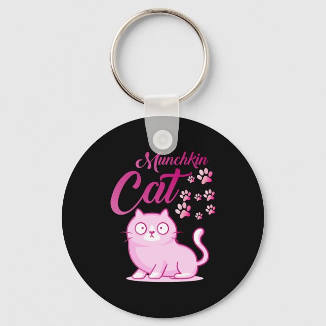 Munchkin Cat       Keychain (Front)