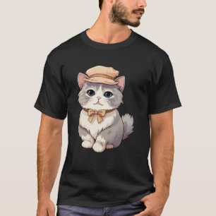 Munchkin Cat With Hats Funny Unisex Design For Men T-Shirt