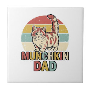 Munchkin Dad Retro Cat Lover Vector Shirt Design_1 Tile
