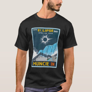 Muncie Indiana In Total Solar Eclipse 2024 T-Shirt