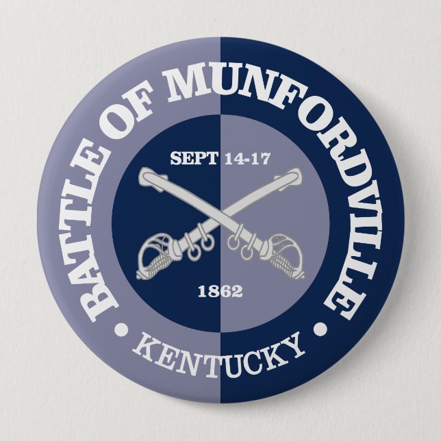 Munfordville (B&G) 4 Inch Round Button (Front)