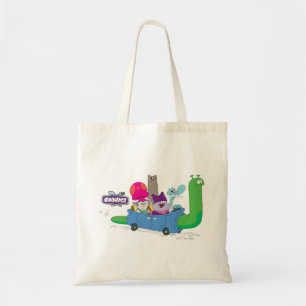Mung, Chowder, Shnitzel, & Truffles in Snail Car Tote Bag