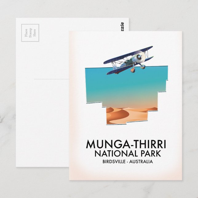 Munga-Thirri National Park Birdsville Australia  Postcard (Front/Back)