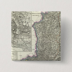 Munich, Augsburg, Bavaria 2 Inch Square Button