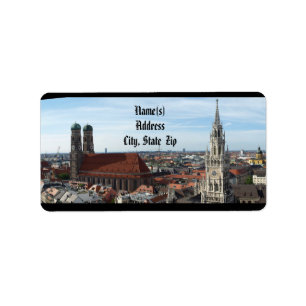 Munich, Bavaria Address Label