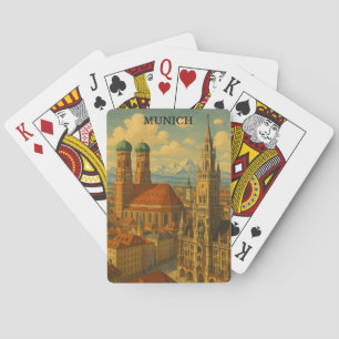 Munich Bavaria Germany Vintage Travel Playing Cards