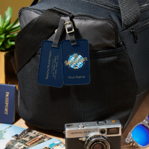 Munich Bavaria Vintage Oktoberfest Germany City Luggage Tag