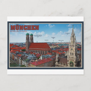 Munich Cityscape Postcard
