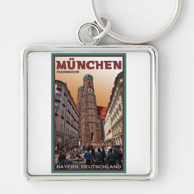 Munich - Frauenkirche Keychain (Front)