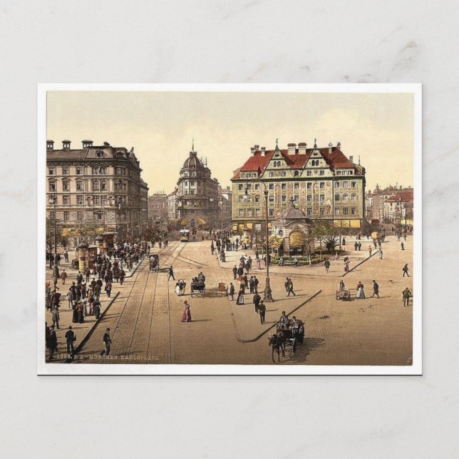 Munich from the Carlsthor (i.e. Karlstor) towards Postcard (Front)