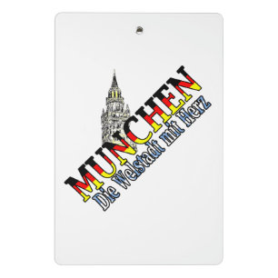 Munich German Flag Mini Clipboard
