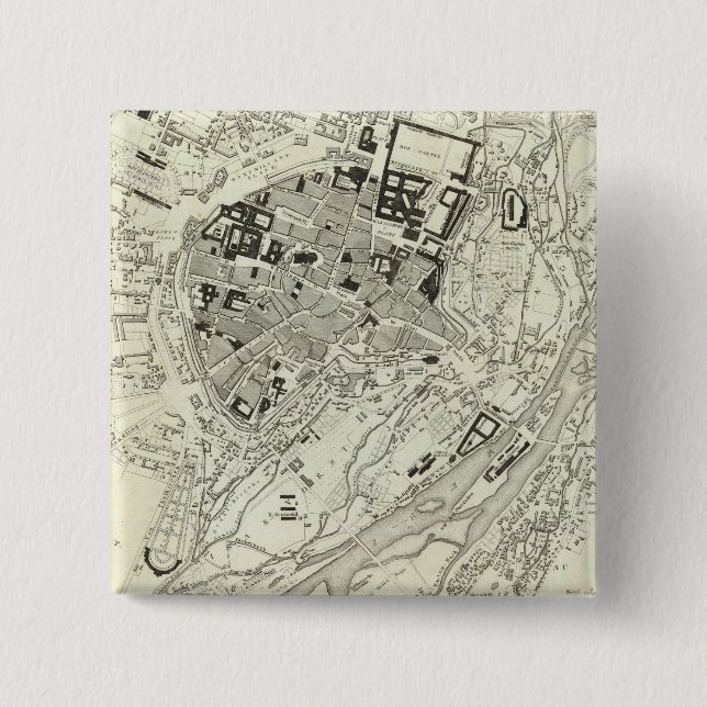 Munich, Germany 2 Inch Square Button (Front)
