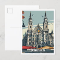 Munich Germany Art Vintage Travel